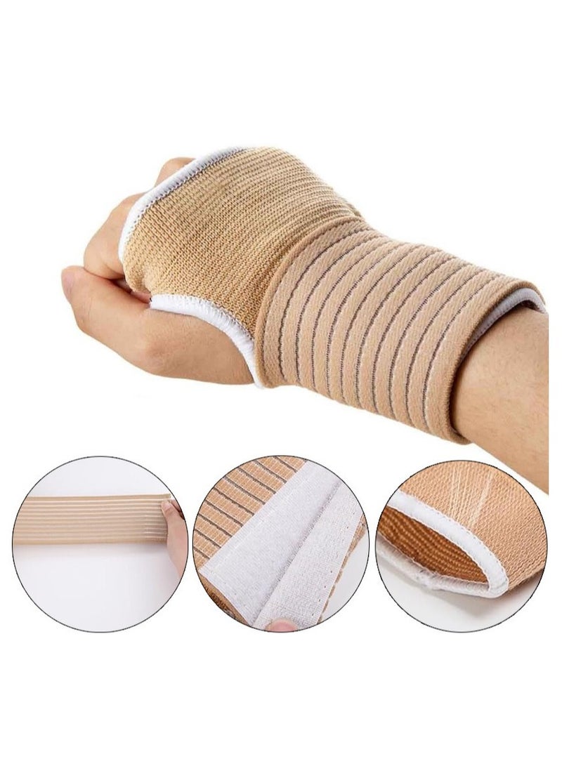 واقي معصم رياضي مكون من قطعتين لحماية راحة اليد، ودمبل اللياقة البدنية، وشريط واحد مقاوم للتآكل، وواقي معصم محبوك قابل للتهوية لرفع الأثقال وركوب الدراجات - Image 3