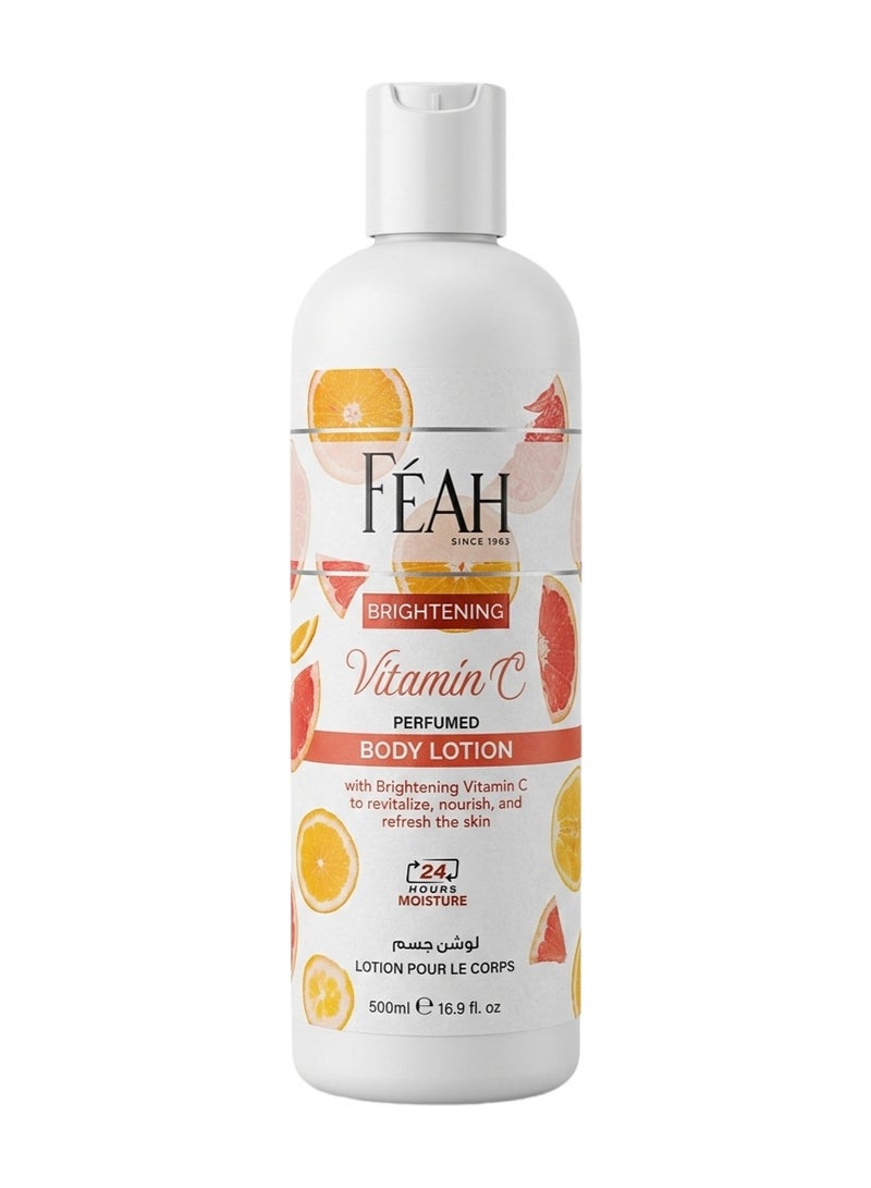 لوشن الجسم بفيتامين سي من فيا ٥٠٠ مل - مرطب ومفتح للبشرة