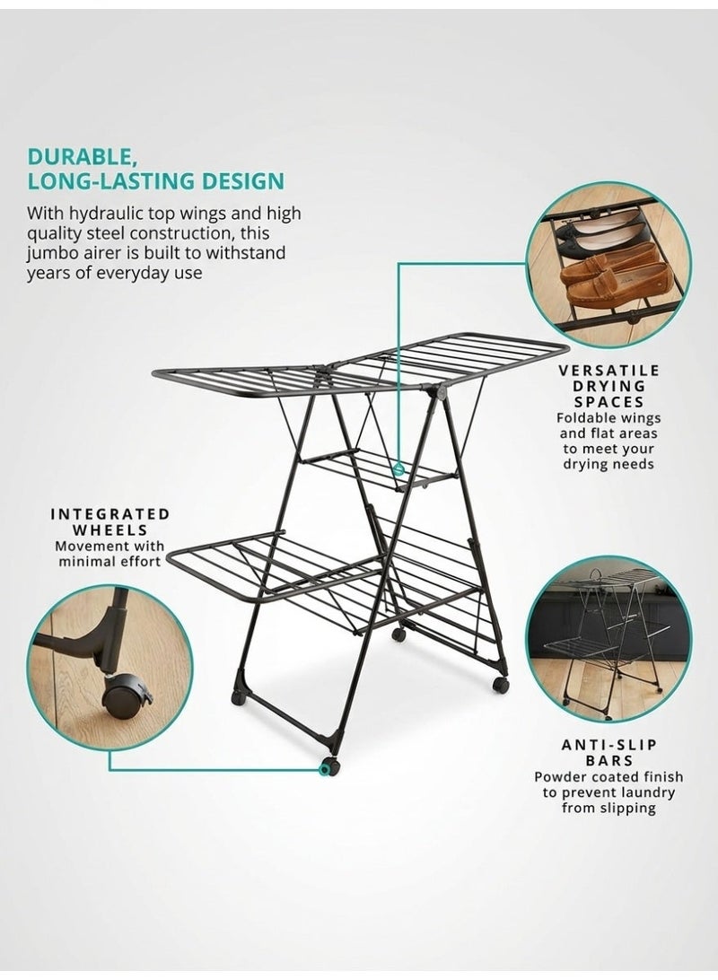 Living Vertical Clothes Drying Rack with Advanced Geometric Design – 4 Levels - Image 5