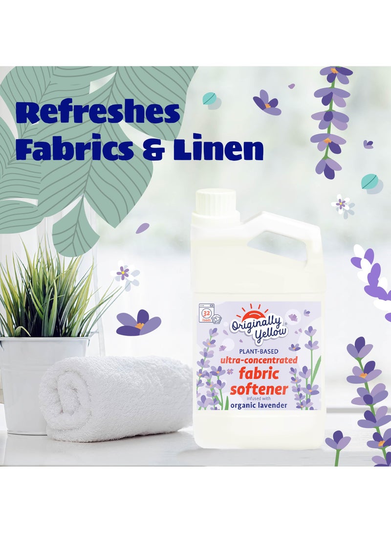 Originally Yellow Plant Based Ultra Concentrated Laundry Softener Infused With Organic Lavender 947 ML - Image 5