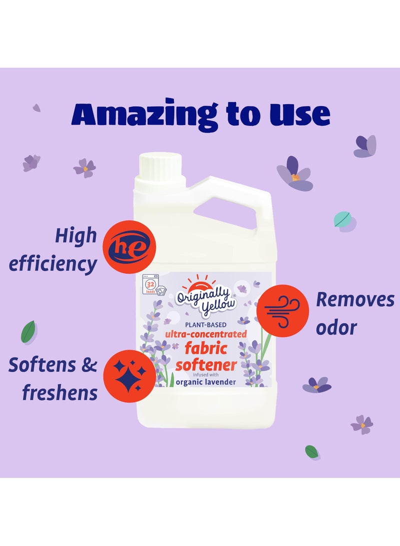 Originally Yellow Plant Based Ultra Concentrated Laundry Softener Infused With Organic Lavender 947 ML - Image 2