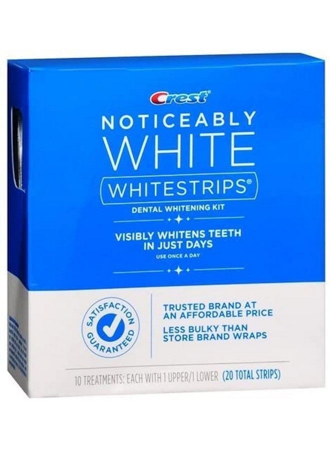 Crest Noticeably White Whitestrips 2 Packs Of 10 Treaments/20 Strips 20 Total Treatments/40 Total Strips - Image 1