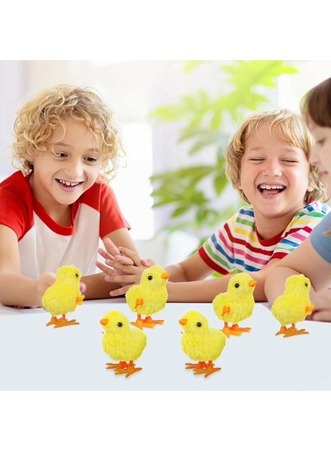 MAGIC VAULT 12 قطعة دمى دجاجة قافزة تعمل بالزنبرك – دجاجة محشوة لطيفة للأطفال، والرضع، وحقائب الحفلات، ومتعة اللعب - Image 3