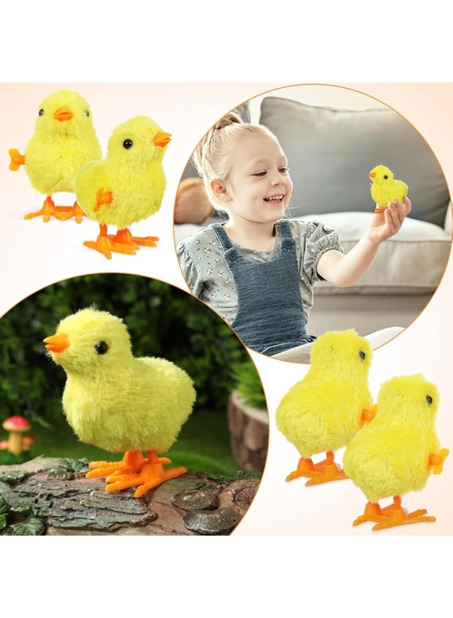 MAGIC VAULT 12 قطعة دمى دجاجة قافزة تعمل بالزنبرك – دجاجة محشوة لطيفة للأطفال، والرضع، وحقائب الحفلات، ومتعة اللعب - Image 2