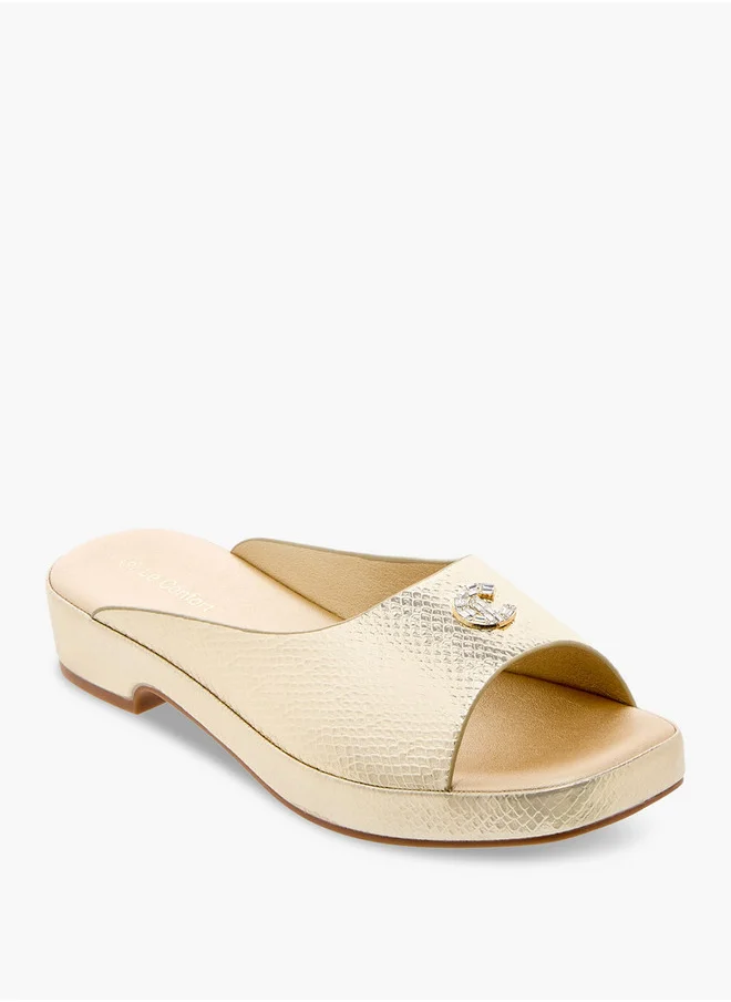 لو كونفورت Textured Slip-On Comfort Sandals