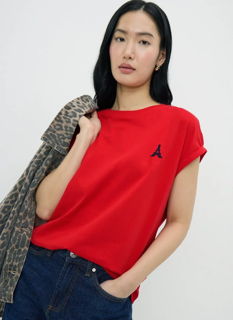 ماتلان Red Eiffel Tower T-Shirt