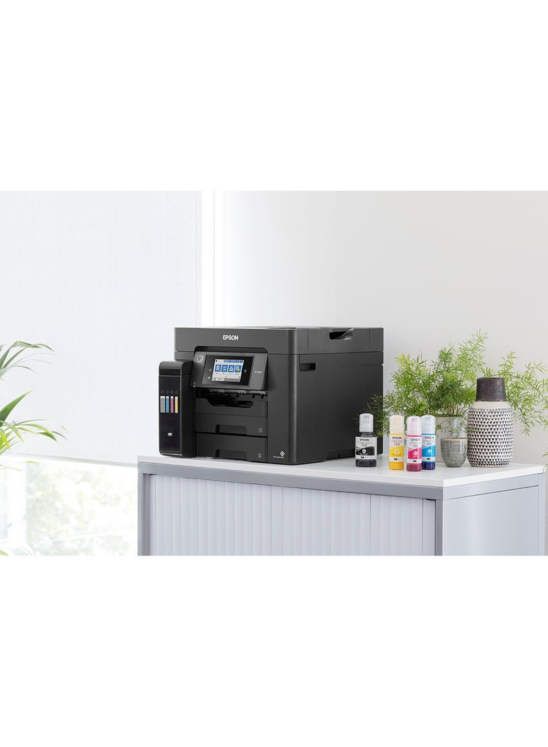 EPSON Ecotank L6570 Office Ink Tank Printer A4 Colour 4-In-1 Printer With ADF, Wi-Fi And Smart Panel Connectivity And Lcd Screen Black - Image 4