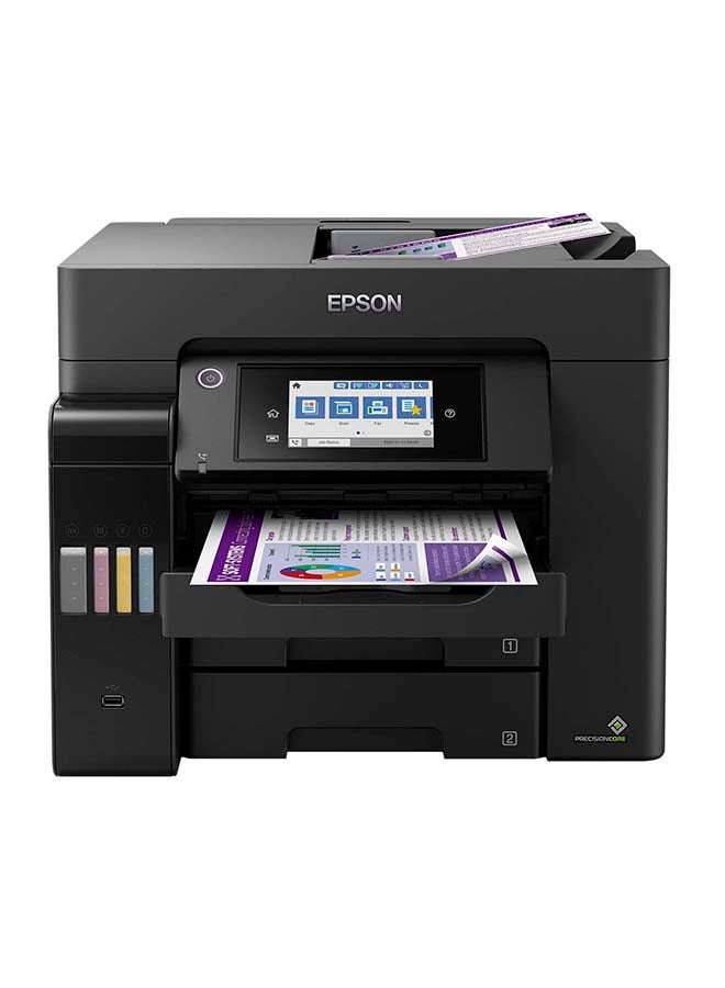 EPSON Ecotank L6570 Office Ink Tank Printer A4 Colour 4-In-1 Printer With ADF, Wi-Fi And Smart Panel Connectivity And Lcd Screen Black - Image 1