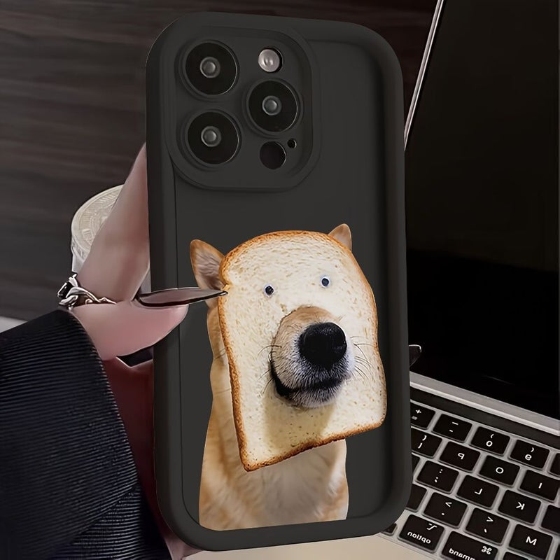 Mixed Color 1 Cute Bread Puppy Print Anti Fall Soft TPU Back Cover Phone Case For IPhone 17 Air IPhone 16 IPhone 15 IPhone 14 IPhone 13 IPhone 12 IPhone 11 - Image 2