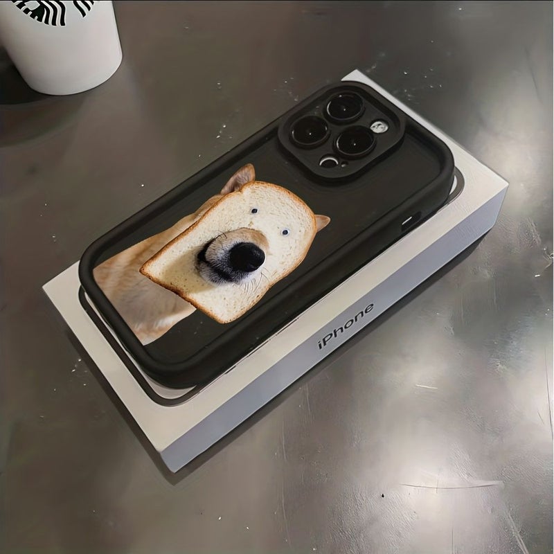 Mixed Color 1 Cute Bread Puppy Print Anti Fall Soft TPU Back Cover Phone Case For IPhone 17 Air IPhone 16 IPhone 15 IPhone 14 IPhone 13 IPhone 12 IPhone 11 - Image 1