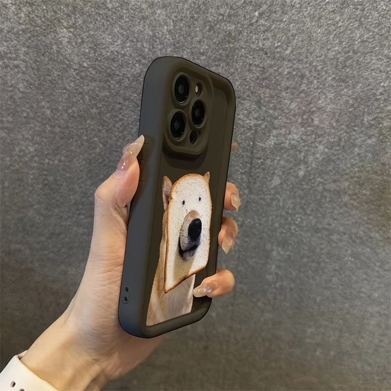 Mixed Color 1 Cute Bread Puppy Print Anti Fall Soft TPU Back Cover Phone Case For IPhone 17 Air IPhone 16 IPhone 15 IPhone 14 IPhone 13 IPhone 12 IPhone 11 - Image 3