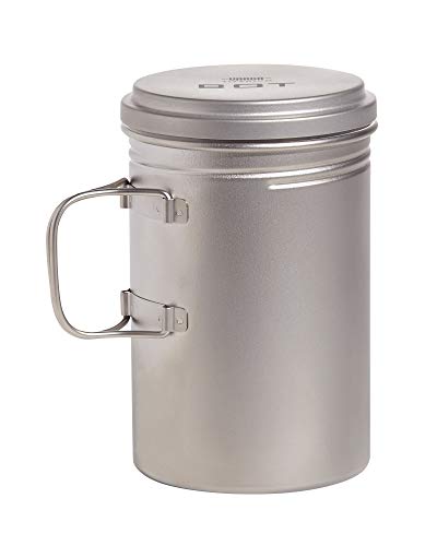 Vargo Titanium BOT Series | BOT-HD Bottle Pot – 1 Liter (34 oz.) Ultralight Water Bottle Cooking Pot Weighs 153 grams (5.4 oz.) | Backpacking Camping - Image 1