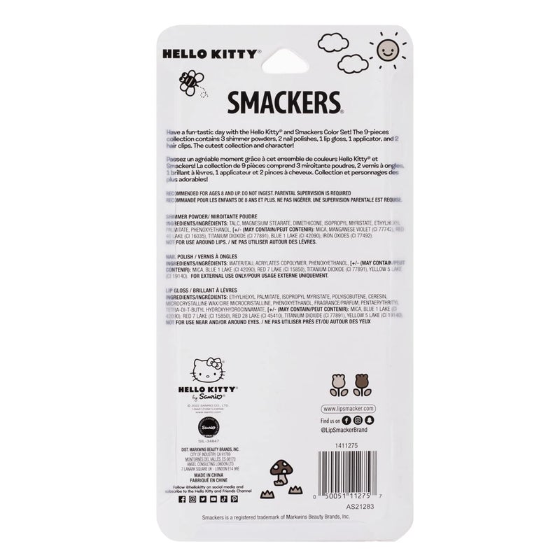 Lip Smacker Sanrio Hello Kitty Makeup Set, Kids Color Collection, 3 Moisturizing, Smoothing Soft Shine, Hydrating & Protecting Products, Fun Flavors, Cruelty-Free & Vegan - Image 4