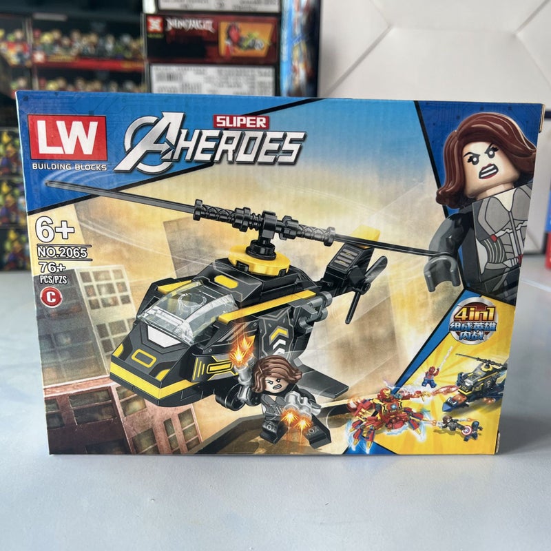 لعبة مكعبات بناء ليروان LW2065 أفنجرز آيرون سبايدر ميك هيرو جيت - Image 4