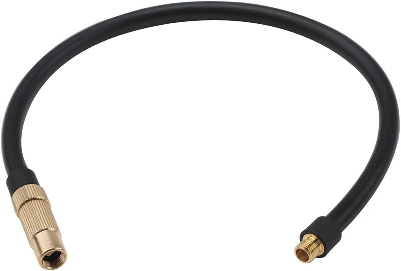 tinshow Schrader Presta Valve Adapter with 40cm Extension Tube Hose for Bike Pump - Image 1