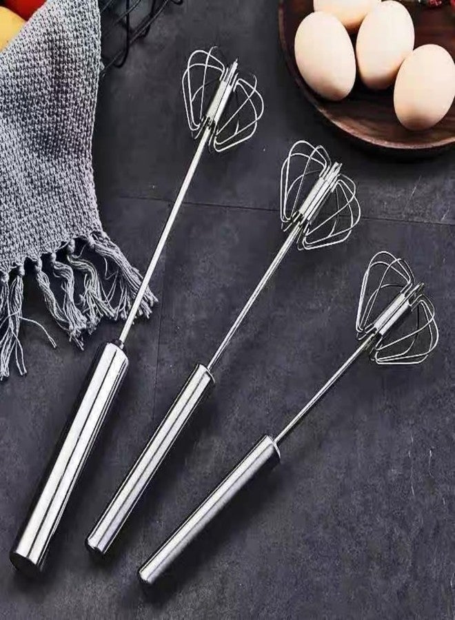 Amykite Stainless Steel Semi-Automatic Whisk,2024 New Multifunction Egg Beater,Beating,Whisking and Stirring,for Egg Whisk,Milk Frother,Cake,Batter and Other Home Kitchen Gadgets(12.2in) - Image 5