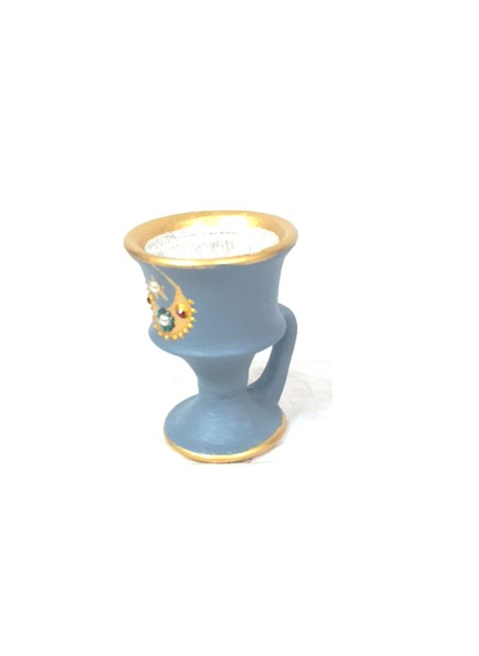 ALJAWAHER medium size, blue and gold color  - Image 3