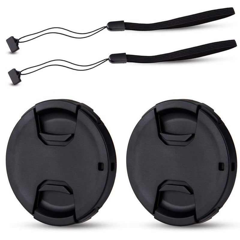 JJC 2Pack 58mm Front Lens Cap Cover for Canon EOS Rebel T7 T6 T5 T100 4000D T8i T7i T6s T6i T5i T4i T3i T2i T1i SL3 SL2 SL1 XSi XTi with EFS 1855mm Kit Lens and other Lenses with 58mm Filter Thread - Image 2