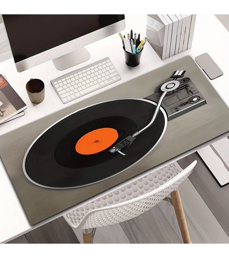 Diatomite Vintage Vinyl Record Mouse Pad 20.9cm X 25.7cm Washable Non Slip Rubber Base - Image 2