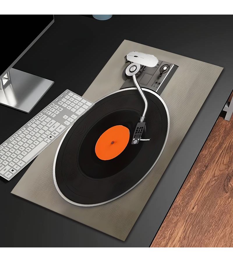 Diatomite Vintage Vinyl Record Mouse Pad 20.9cm X 25.7cm Washable Non Slip Rubber Base - Image 5