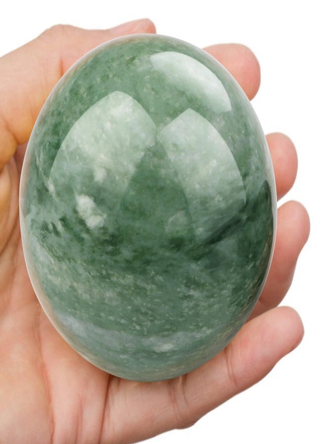gemshan 2" Natural Jade Crystal Ball Set - Meditation Sphere, Feng Shui Decor, Collection & Home Ornament (2Pcs) - Image 2