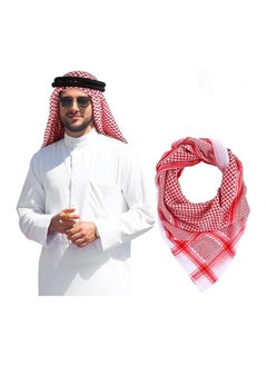 TRENDI LAND ZON Arab Style Shemagh Wrap Keffiyeh Middle East Desert Scarf Men Arabic Scarves Neck  Face Headwear Arabian  - Image 1