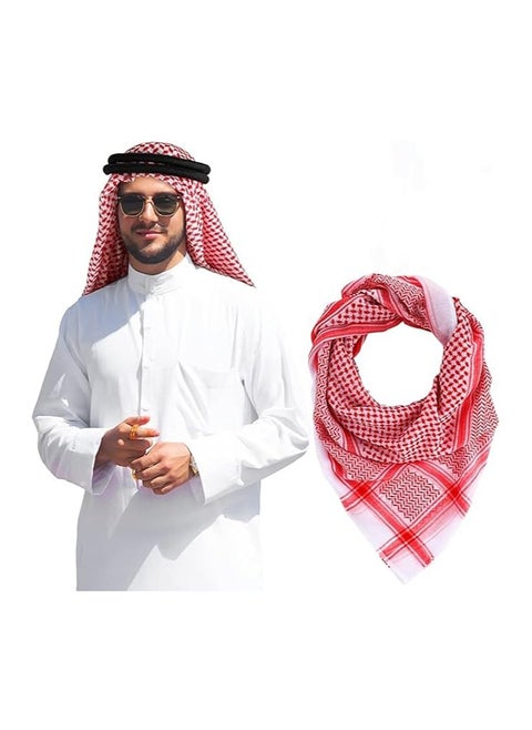 Arab Style Shemagh Wrap Keffiyeh Middle East Desert Scarf Men Arabic Scarves Neck  Face Headwear Arabian