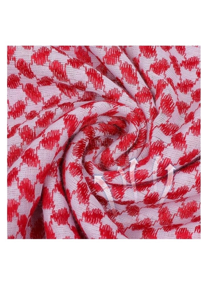 TRENDI LAND ZON Arab Style Shemagh Wrap Keffiyeh Middle East Desert Scarf Men Arabic Scarves Neck  Face Headwear Arabian  - Image 3