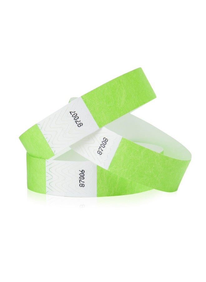 Wristco 600 WristCo Neon Green Tyvek Wristbands for Events - Tamper-Proof Design & Fluorescent Color Prevent Reuse Premium-Grade Bracelets for Hospital & Medical ID, Party & VIP Identification  - Image 1