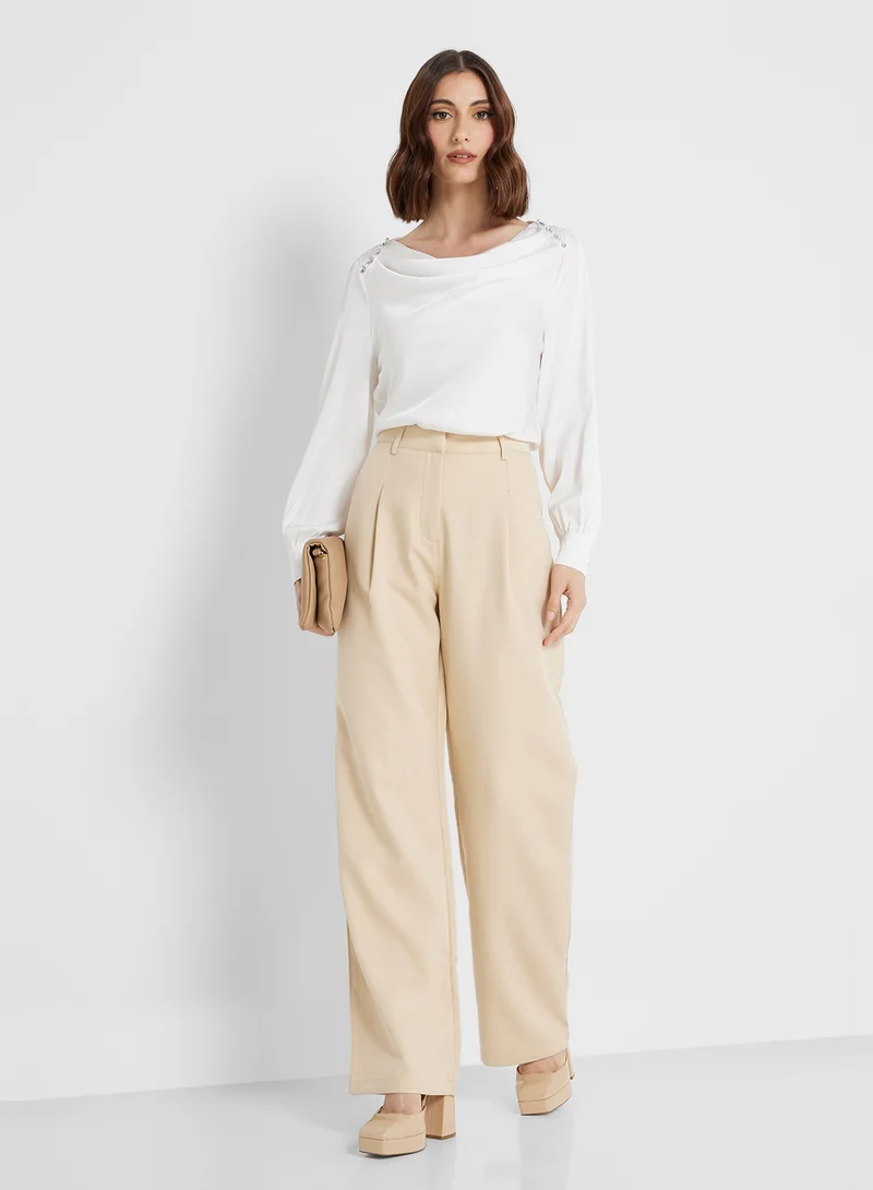 ELLA Cowl Neck Top