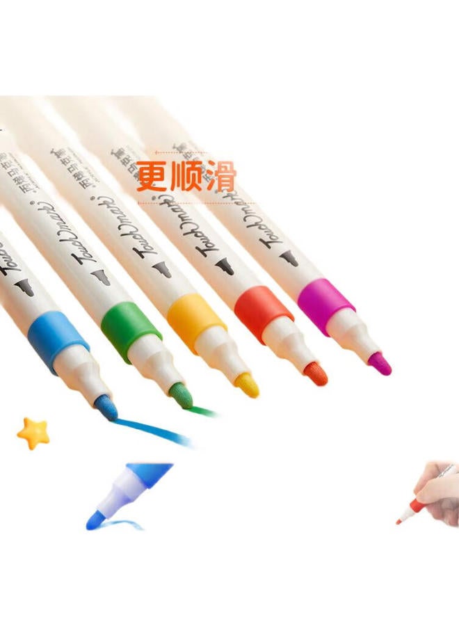 Touch Mark [Super Popular] Touchmark 48-Color Acrylic Markers, Watercolor Pens, Waterproof Quick-Drying Pens, Diy Doodle Drawing Pens, Children'S Student Color Pens, Refill Pen Set, Back-To Gift - Image 3