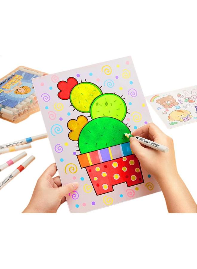 Touch Mark [Super Popular] Touchmark 48-Color Acrylic Markers, Watercolor Pens, Waterproof Quick-Drying Pens, Diy Doodle Drawing Pens, Children'S Student Color Pens, Refill Pen Set, Back-To Gift - Image 1