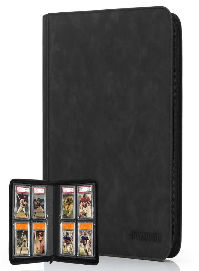 JoyHood 40 Pockets Graded Card Binder, PSA Slab Holder Binder, Graded Card Storage Album for PSA and CGC Slabs (4 Pockets, Black) - Image 1