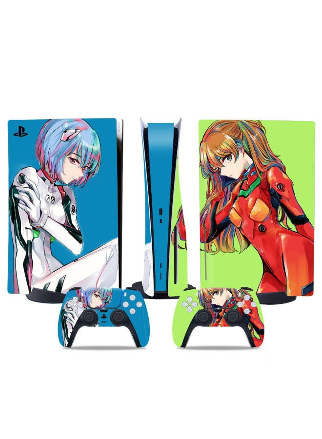 Loquat PS5 Sticker Optical Drive Version Digital Version PS5 Protective Film Handle Stickers Japanese Anime Beauty Sticker-Color:Remarks Number For Other Styles - Image 2