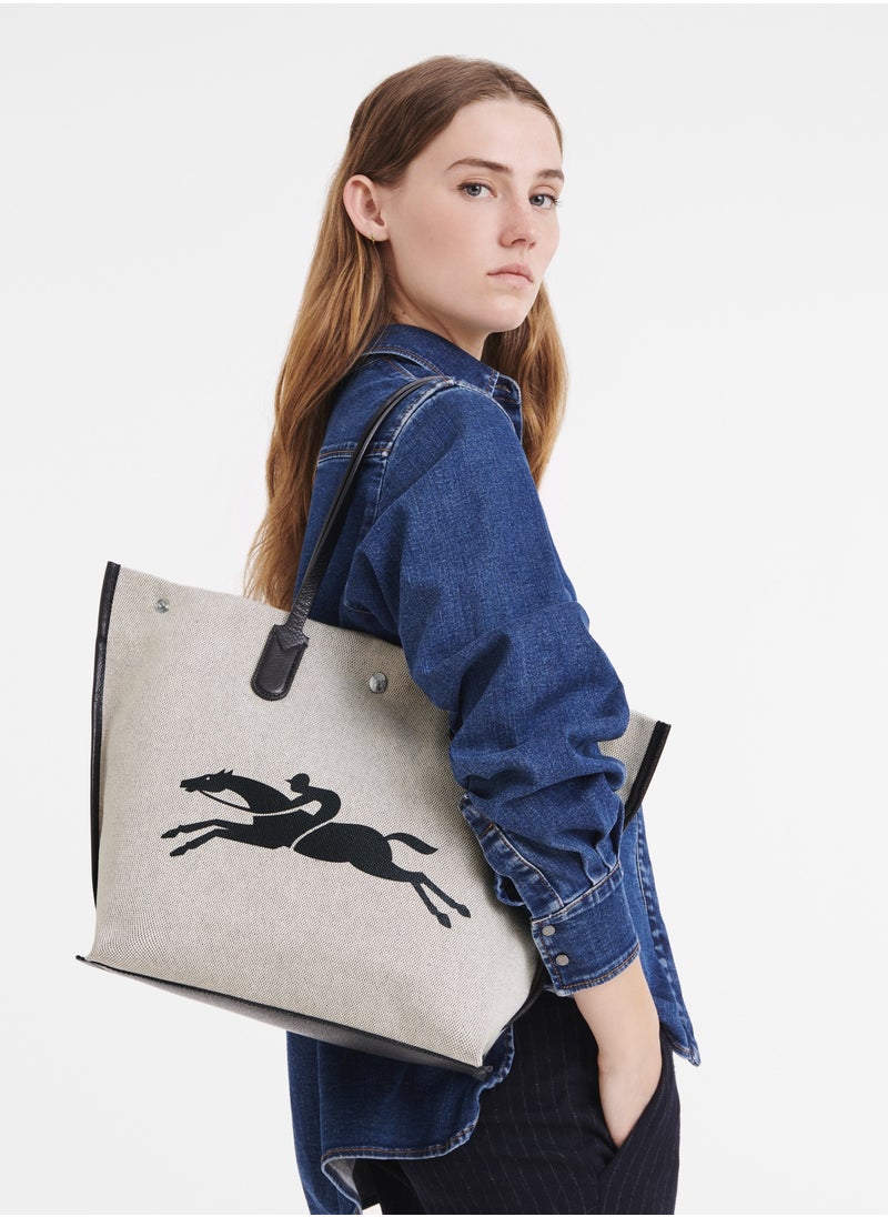 Longchamp - Essential L Tote Bagecru - Canvas - Image 1