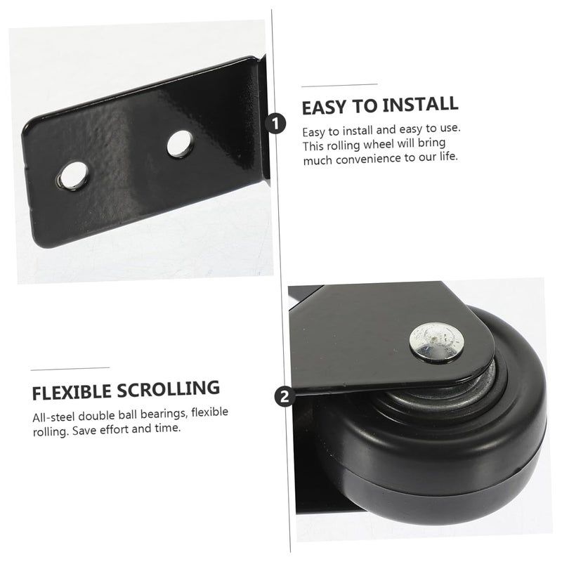 Heavy Duty Furniture Casters 4 Inch 2 Pack Industrial Wheels for Luggage and Display Units - Image 4