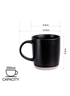 Contra 350ml Stoneware Coffee Tea Mug, Woodsmoke Black 8.5x9.3cm - Stylish and Durable Large Mug for Hot Beverages - Ideal for Home, Office, and Gifting - pzsku/Z1148EC6747B0F091F371Z/45/_/1721993511/f8e03150-0c09-4fc2-9ac0-b60aff0906a5