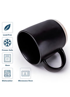 Contra 350ml Stoneware Coffee Tea Mug, Woodsmoke Black 8.5x9.3cm - Stylish and Durable Large Mug for Hot Beverages - Ideal for Home, Office, and Gifting - pzsku/Z1148EC6747B0F091F371Z/45/_/1721993527/d0c0129b-615d-4ac7-b056-0629a4dfb866