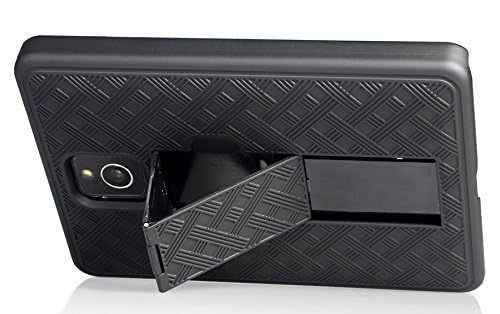 Nakedcellphone Case for AT&T BlackBerry Passport, Black Kickstand Case Slim Hard Shell Cover for AT&T BlackBerry Passport (SQW100-3) - Image 4