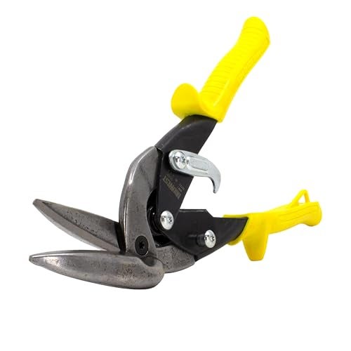 Midwest Snips MIDWEST Aviation Snip - Straight Cut Offset Tin Cutting Shears with Forged Blade & KUSH'N-POWER Comfort Grips - MWT-6510S - Image 2