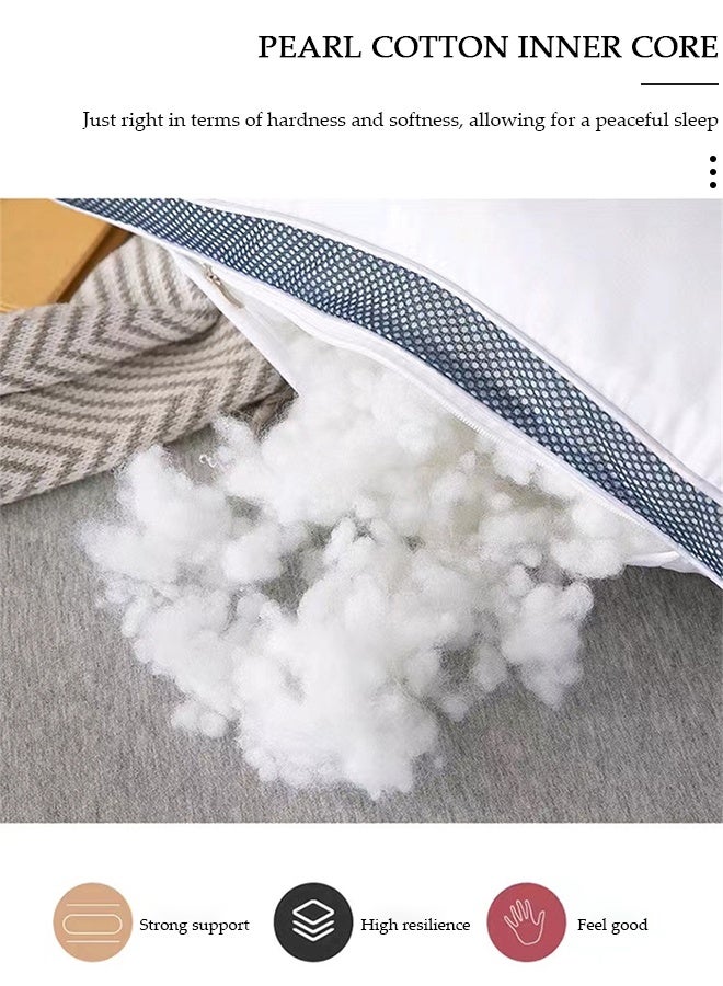 DUNISO قطعة واحدة من وسادة بذور كاسيا المريحة للغاية لتخفيف آلام الرقبة والرأس والكتف وسائد دعم محيطية للنوم في السرير وتقويم العظام والعمود الفقري العنقي وسادة مطاطية لنائم المعدة والجانب الخلفي - Image 5