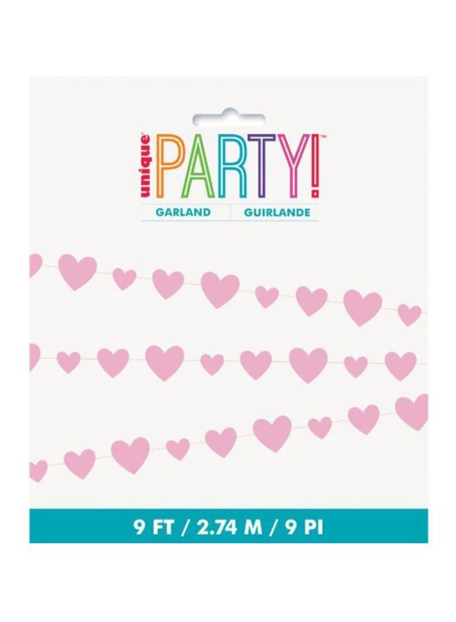 NIBEMINENT Hearts Cut Out Garland 2.74meter - Image 2