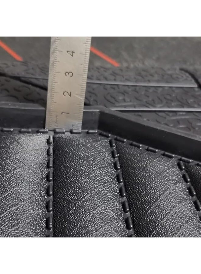 دواسات سيارة رابر (مطاط) عالمية - تصميم 3D فائق الجودة - طقم 3 قطع - مقاومة للمياه وحماية كاملة لجميع أنواع السيارات - Image 4