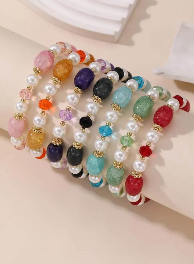 Take Two Set of 7 - Multi Beaded Bracelets
