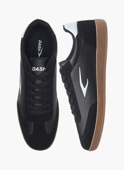 Dash Men Panelled Sneakers with Lace-Up Closure