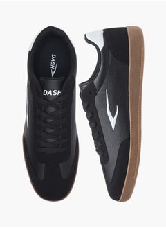 Dash Men Panelled Sneakers with Lace-Up Closure  - Image 1