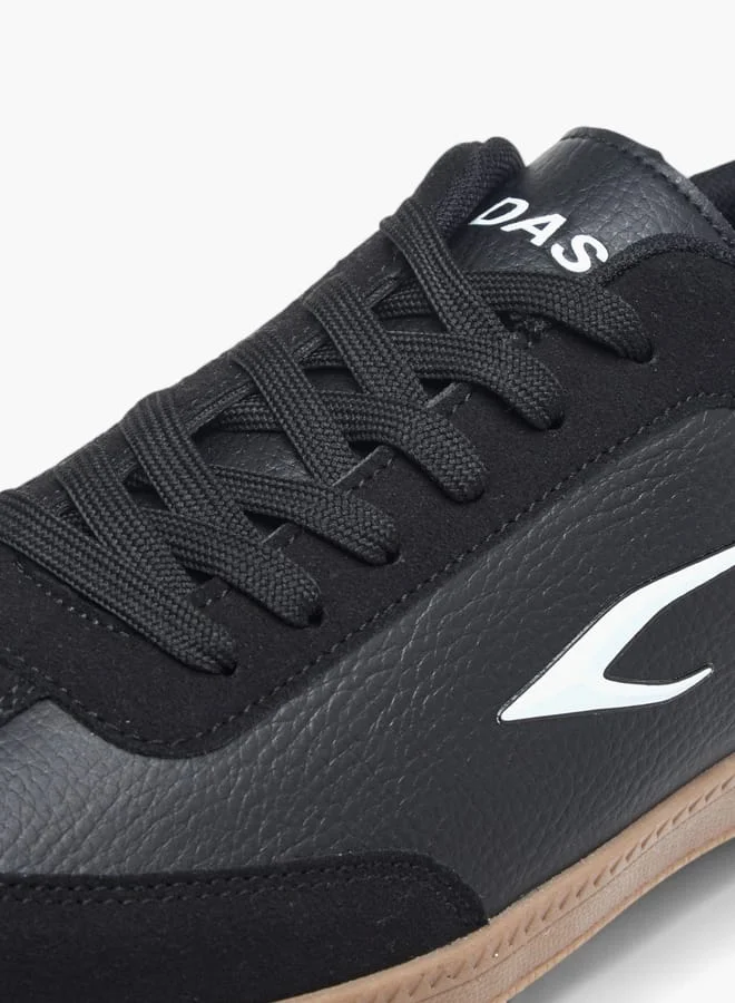 Dash Men Panelled Sneakers with Lace-Up Closure