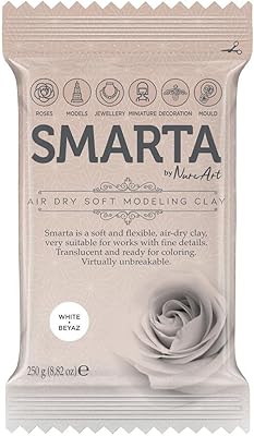 Smarta Air Dry Soft Modeling Clay 250g (White) - Image 1