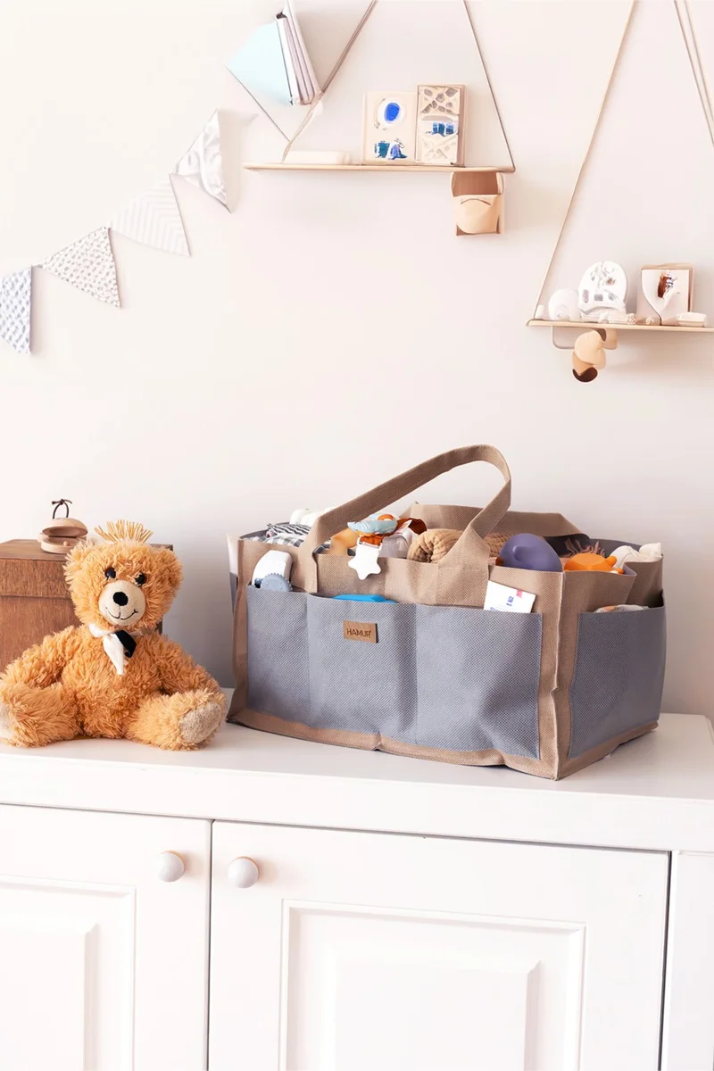 هامور Mother Baby Care Bag Xl - Newborn Diaper Changing Organizer Organizer - Lamitela Beige