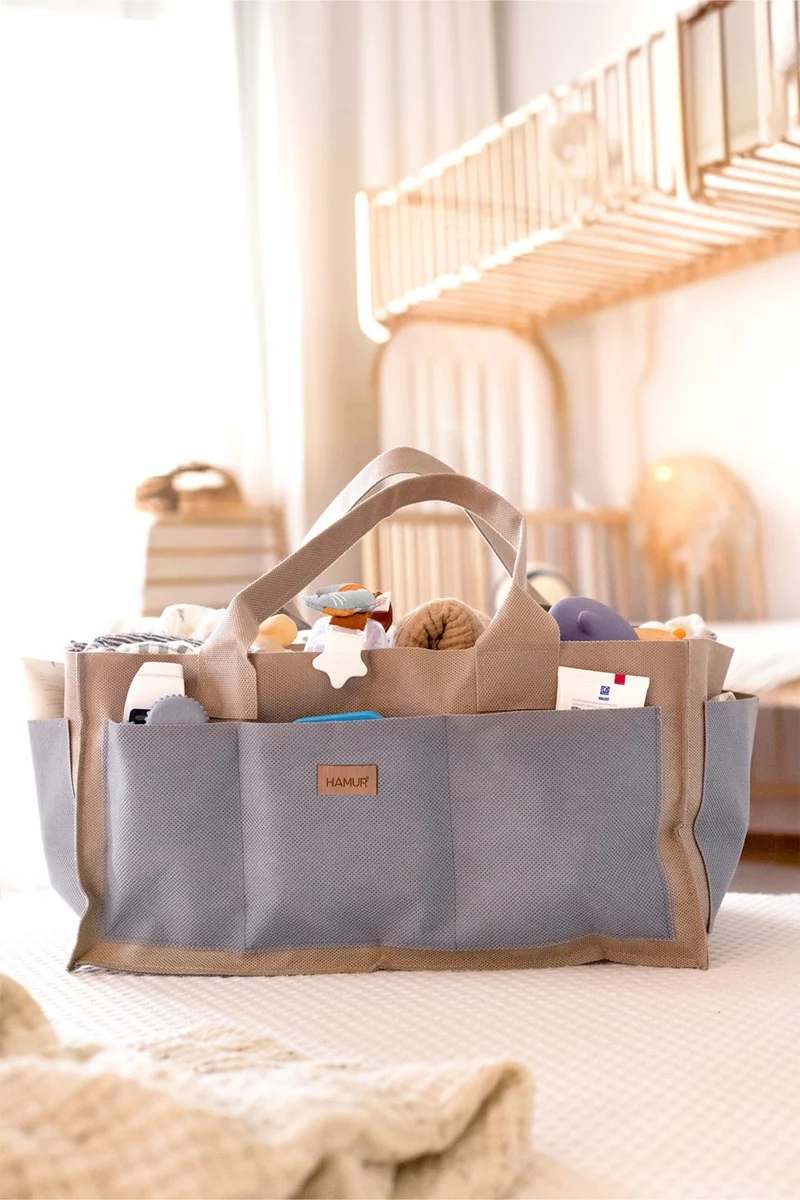هامور Mother Baby Care Bag Xl - Newborn Diaper Changing Organizer Organizer - Lamitela Beige